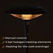 Fornorth Estufa de Exterior Standing Heater Premium 2000W, negro