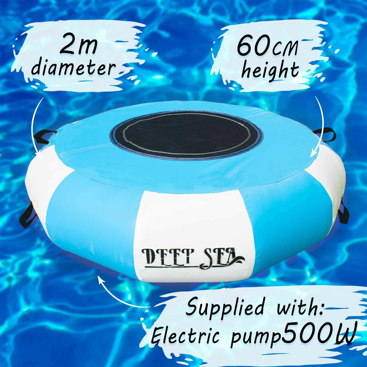 
              Deep Sea Vandtrampolin 2 m