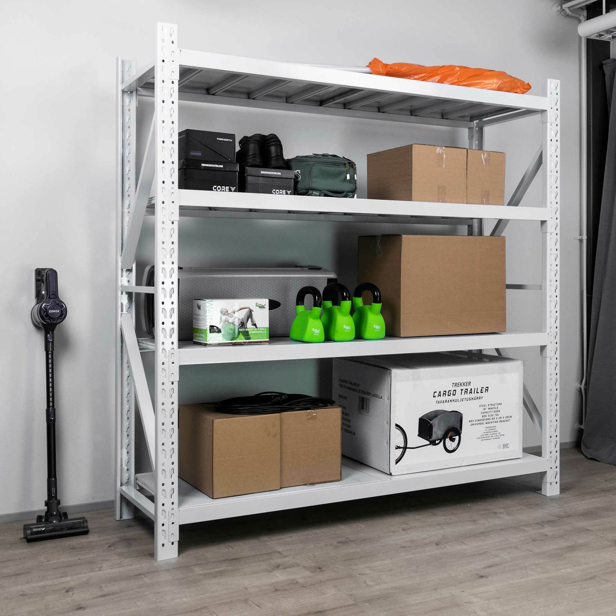 
              Fornorth Storage Shelf 3200kg, 200x60x200cm, White