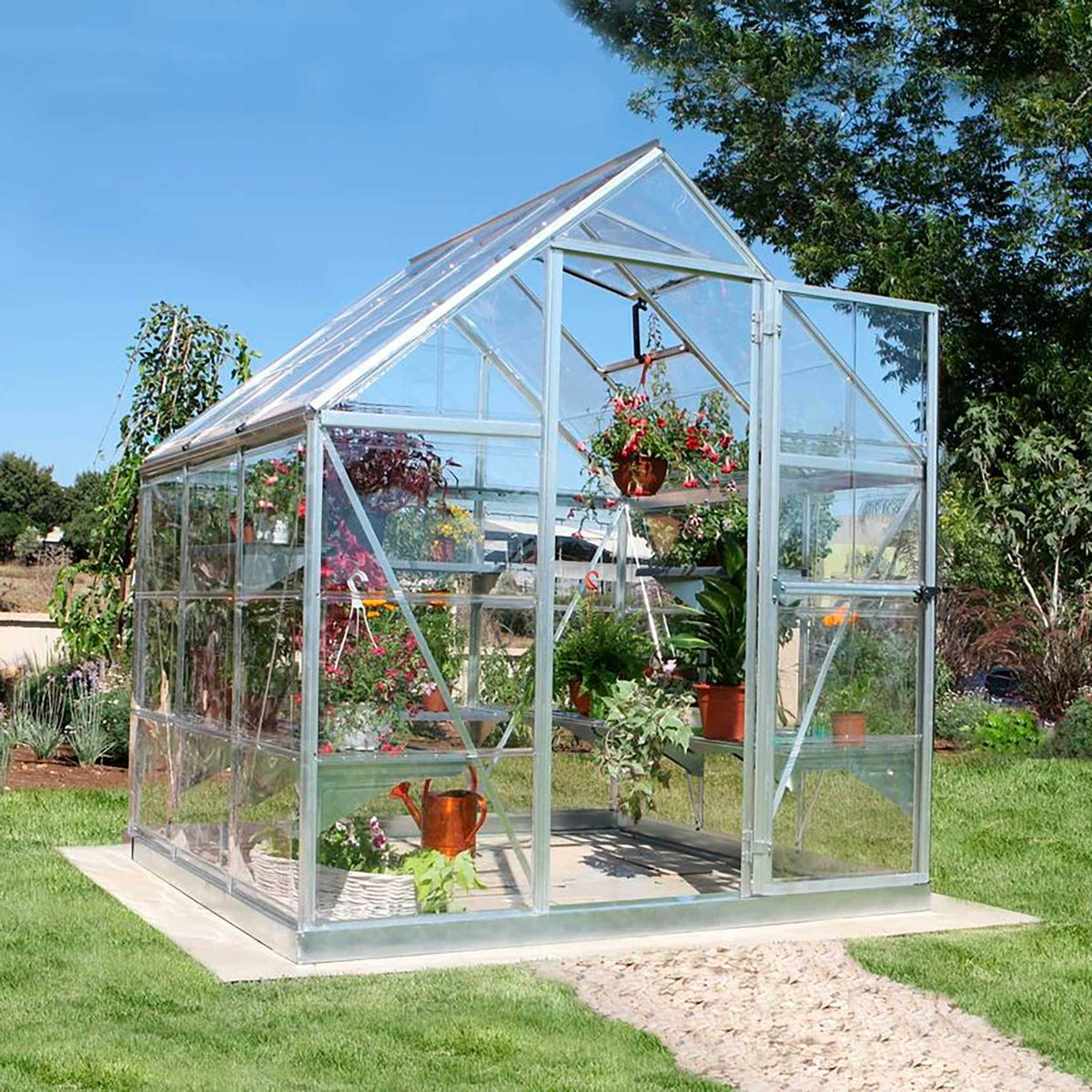 
              Palram-Canopia Tuinkas Harmony, 3,4m², 6x6, zilver