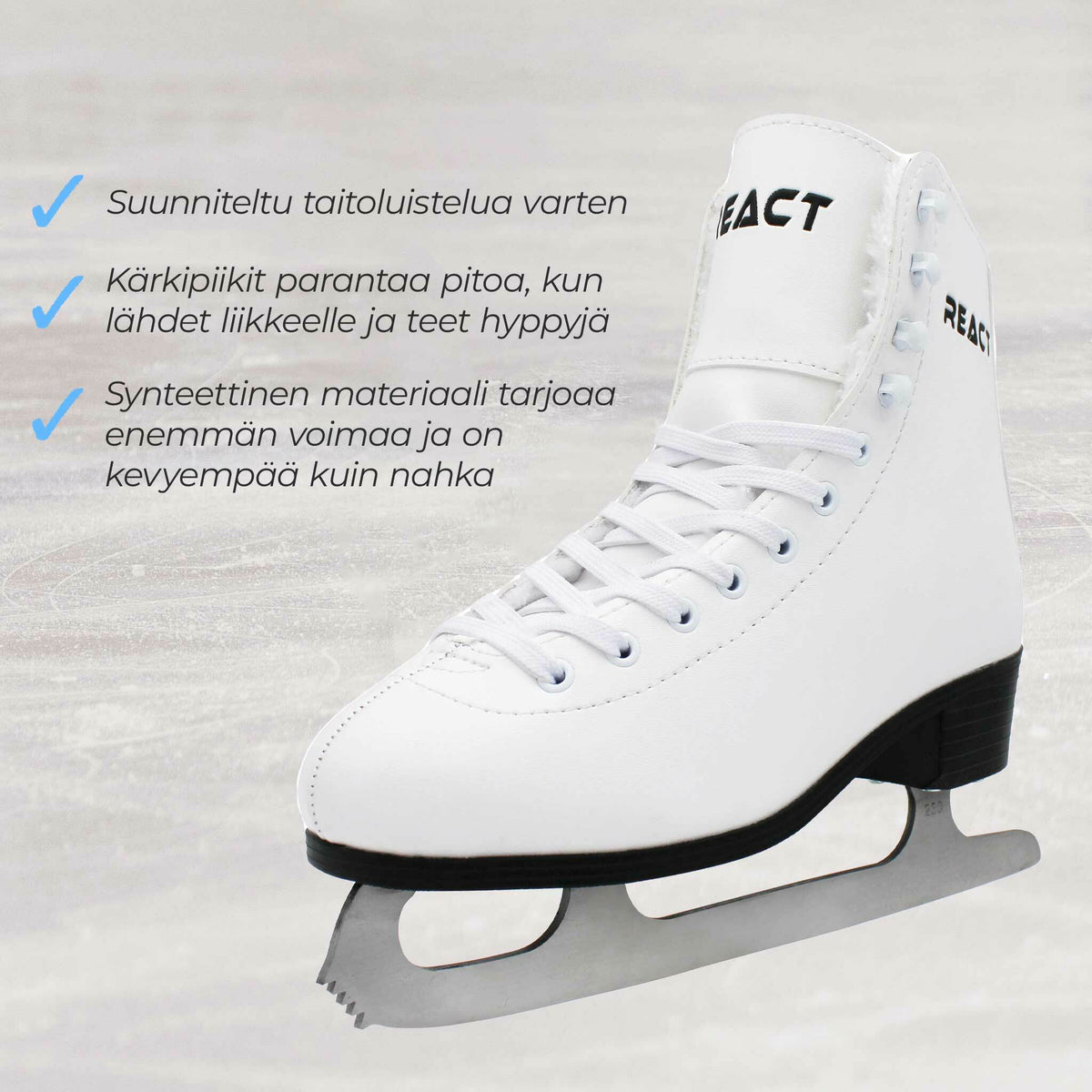 
              React Kaunoluistimet, valkoinen