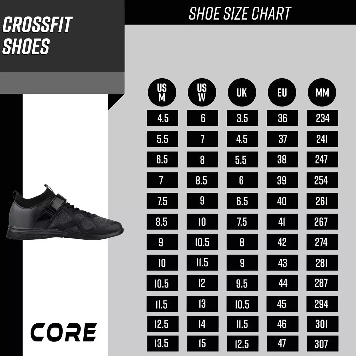 
              Core Crossfit sko