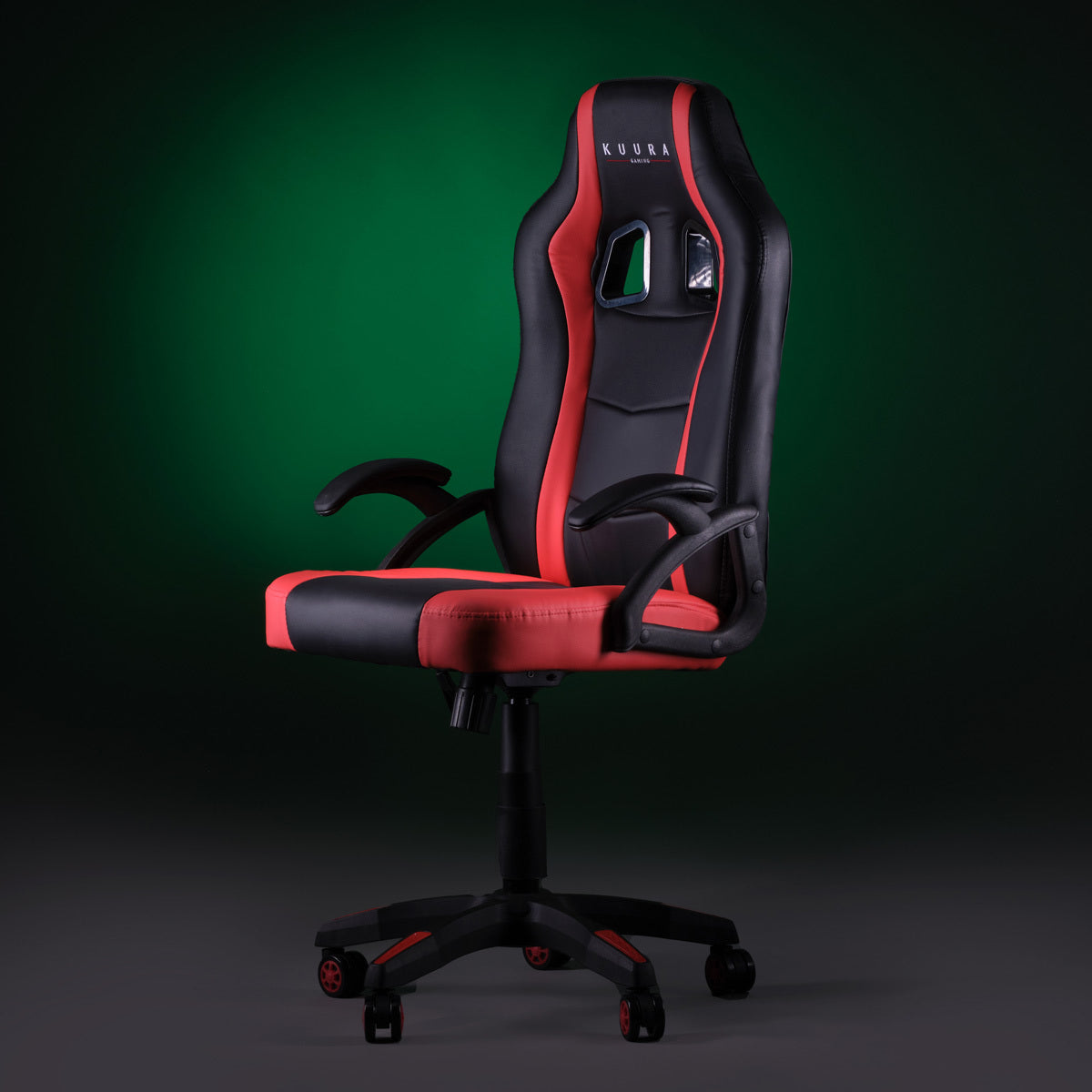 Kuura Gaming Chaise Gamer Gamer, Noir-rouge