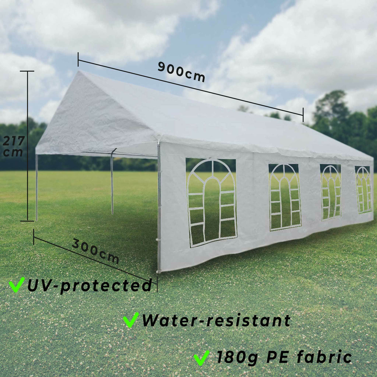 
              Lykke Partytelt 3x9m Premium