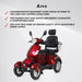 Arvo Mobility Scooter P400 Red