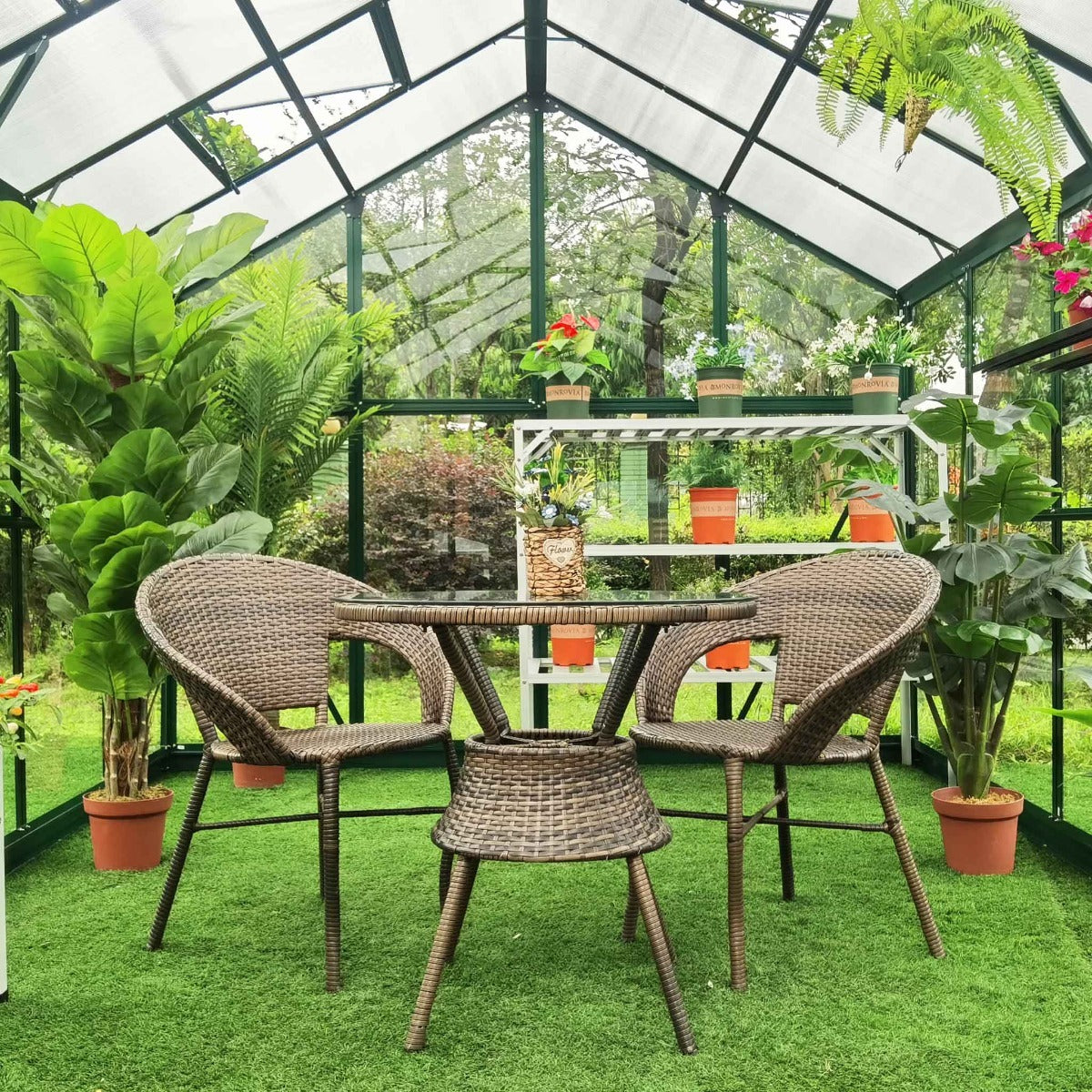 
              Metalcraft Serra da giardino, 11,1m², 4mm vetro di sicurezza, verde