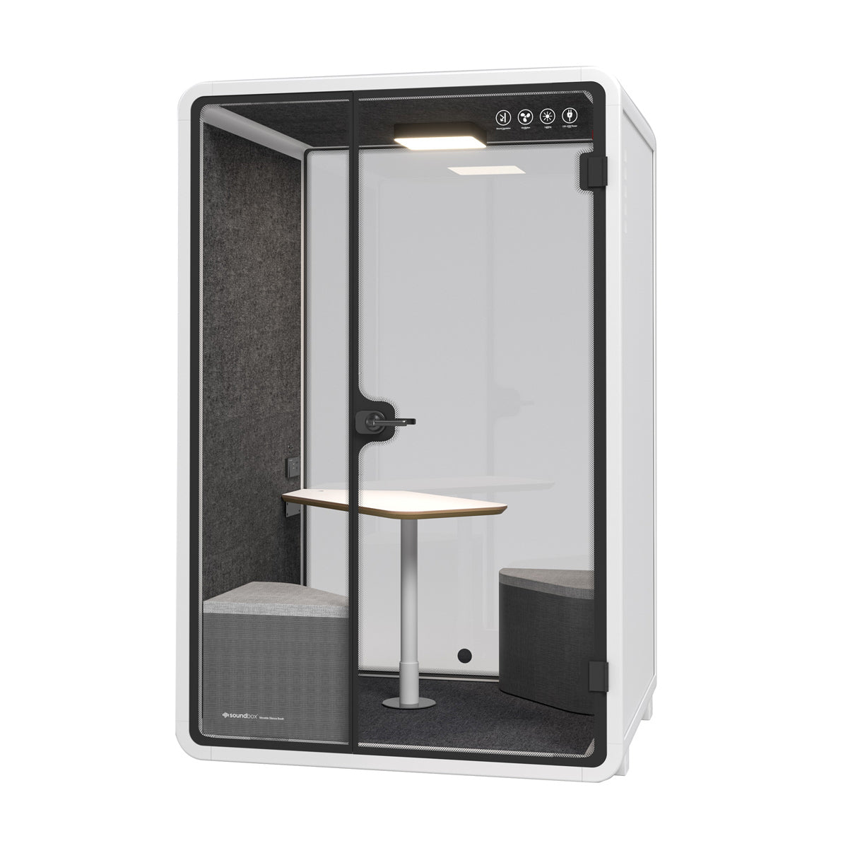 Cabina Insonorizzata Portatile V3VOGUE – 80x80x80 Cm, Pannelli Fonoassorbenti In Poliestere, Per Registrazione E Home Office - Foto 2