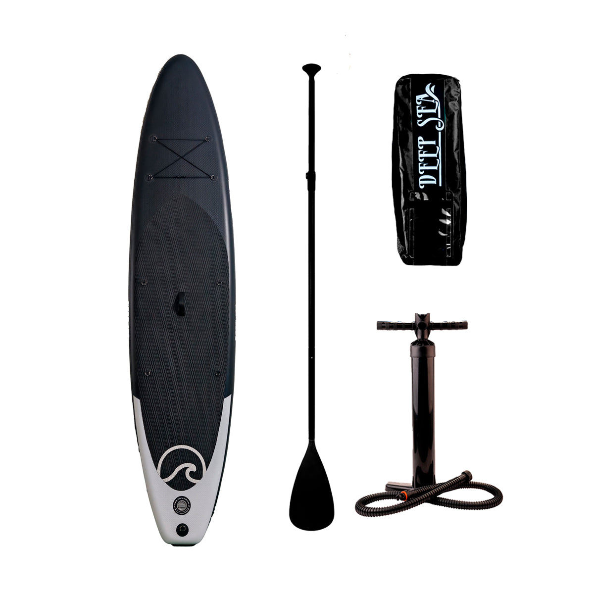 Deep Sea SUP Board Set XXL (330cm), schwarz