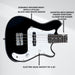 Lykke Electric Bass Guitar Set Harmony, size 3/4, 36