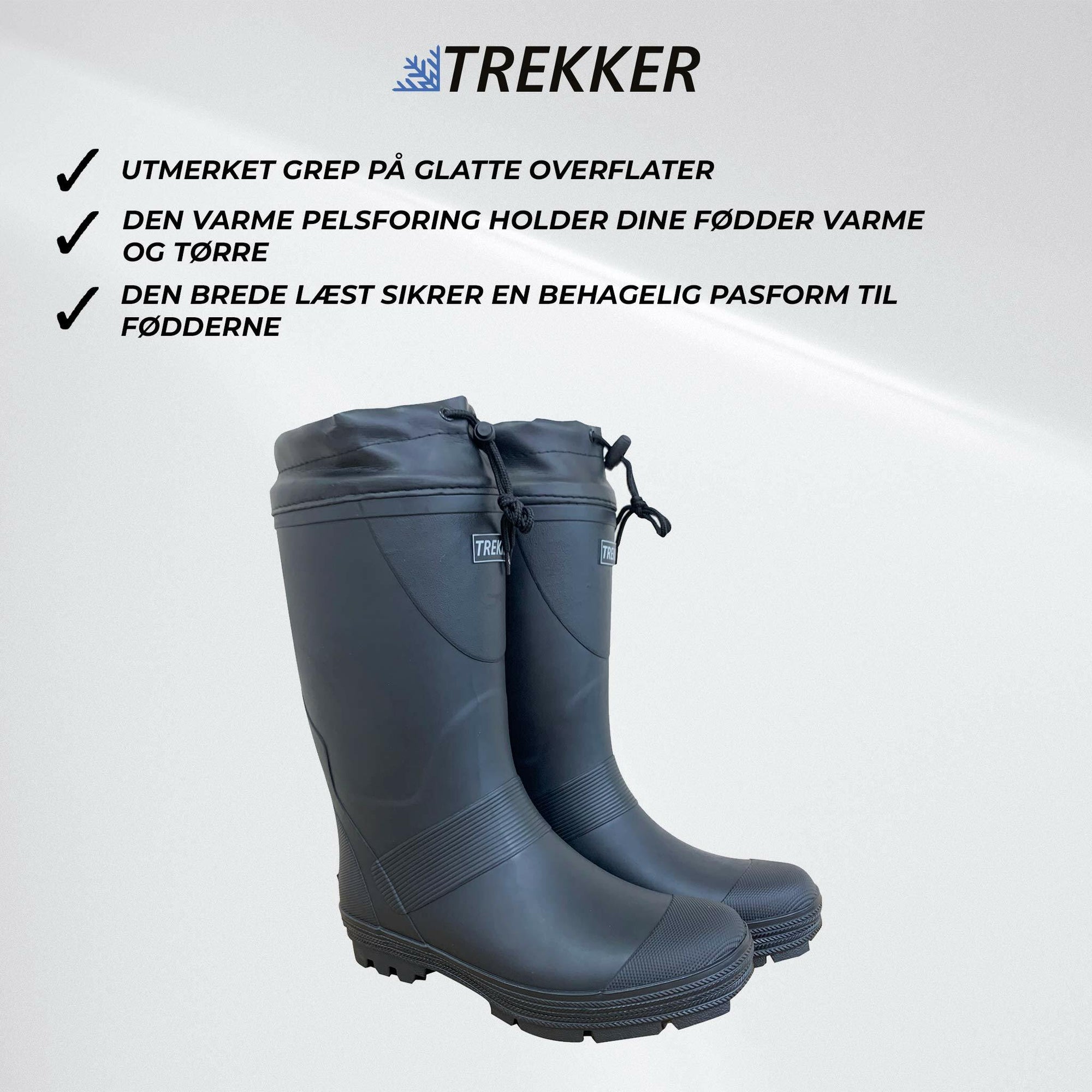 Trekker Bottes de Pluie à Crampons