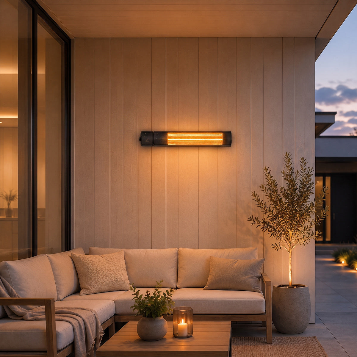 
              Fornorth Patio Heater Wall 2000w, remote