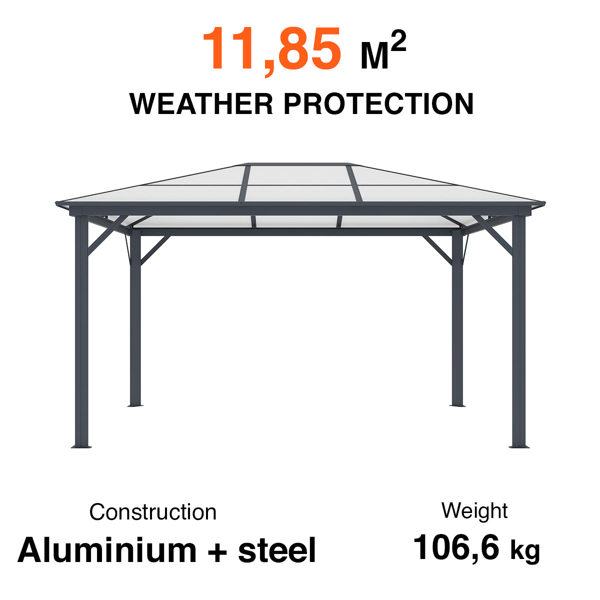 
              Fornorth Gazebo 300x395x251cm