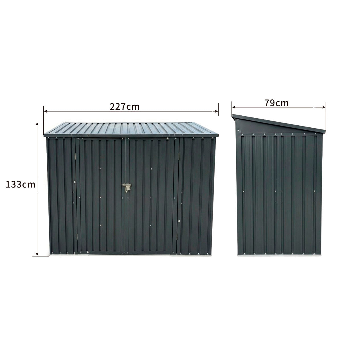 
              Fornorth Bike Shed Comfort 225x78x134cm