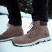 Trekker winterschoenen met spikes - Tan