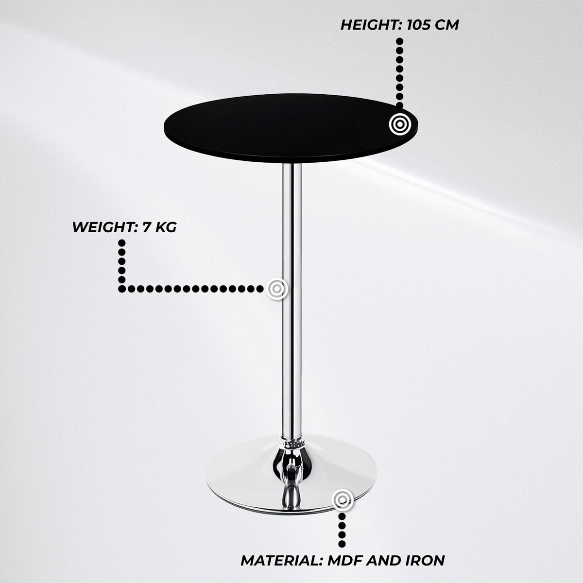 
              Lykke Bartafel Comfort Zwart 60x105cm