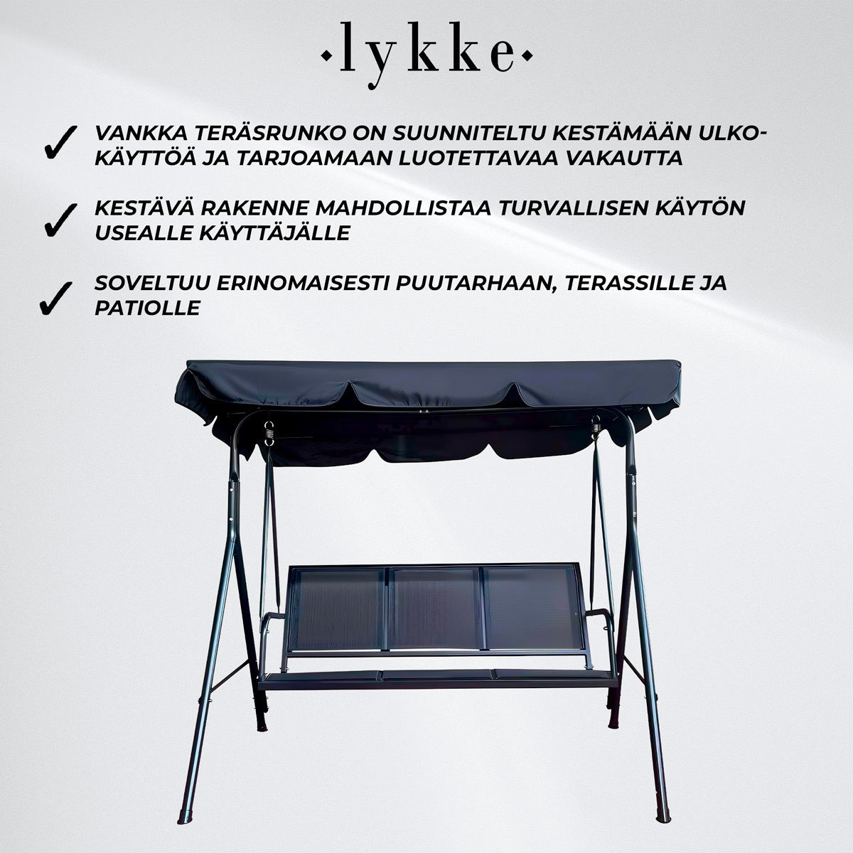 
              Lykke Pihakeinu Elegance, harmaa