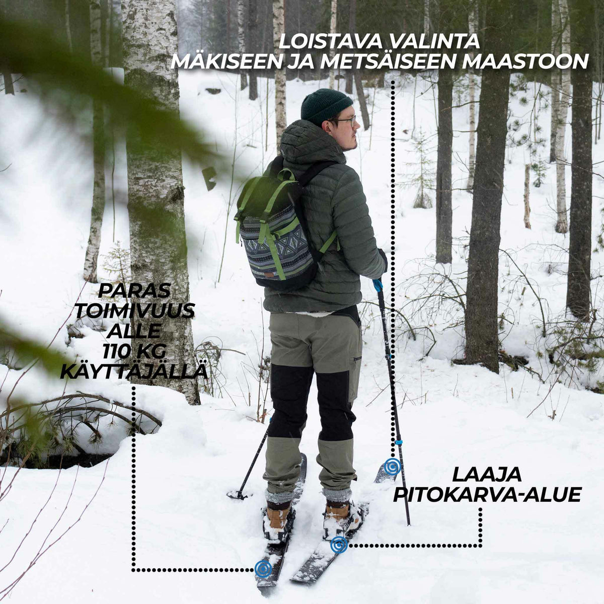 
              Trekker Liukulumikengät 145cm