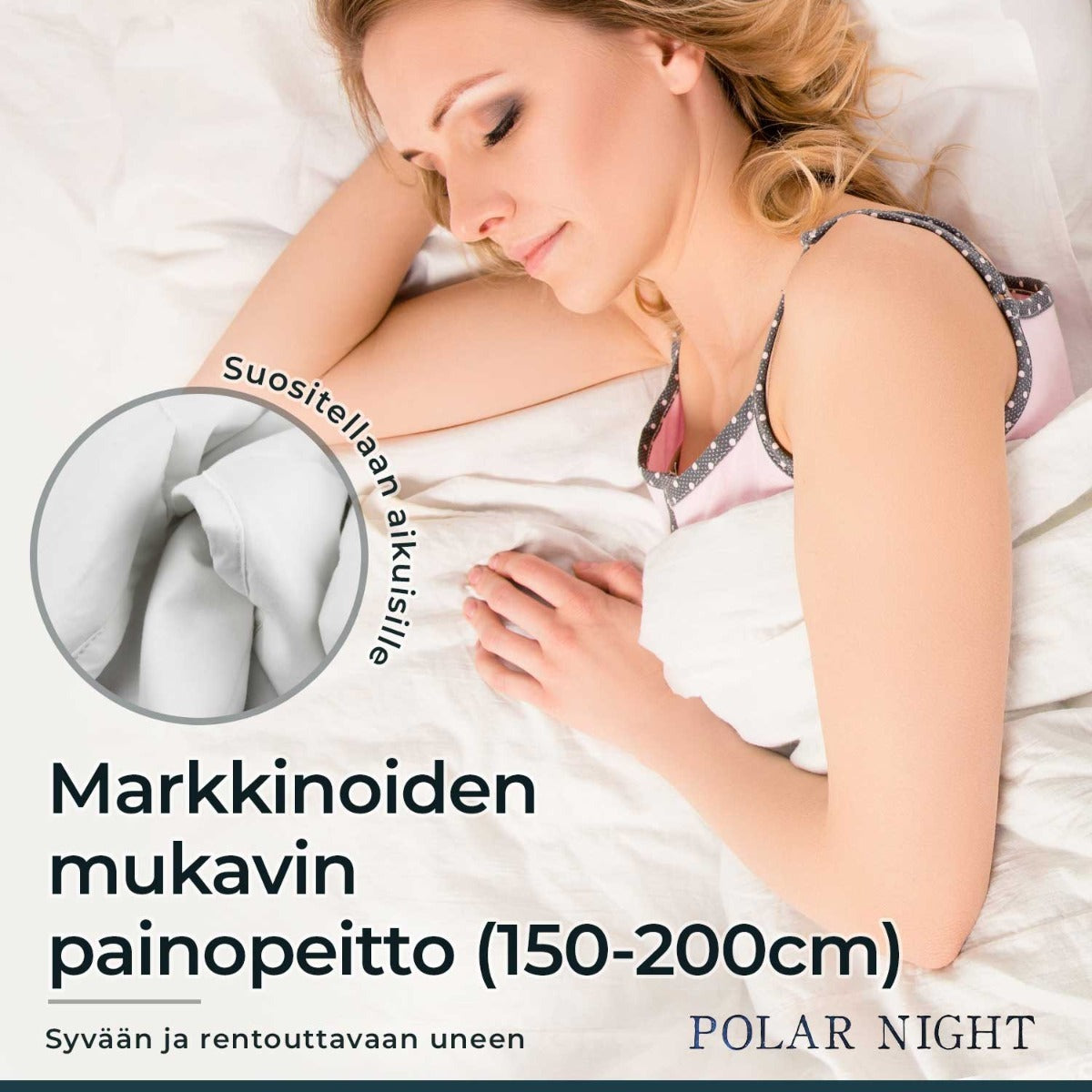 
              Polar Night painopeitto puuvilla, 150x200cm (5-13kg)