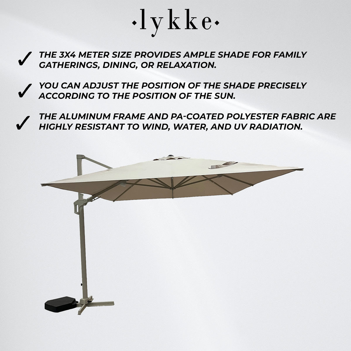 Lykke Sombrilla Nordlys, beige