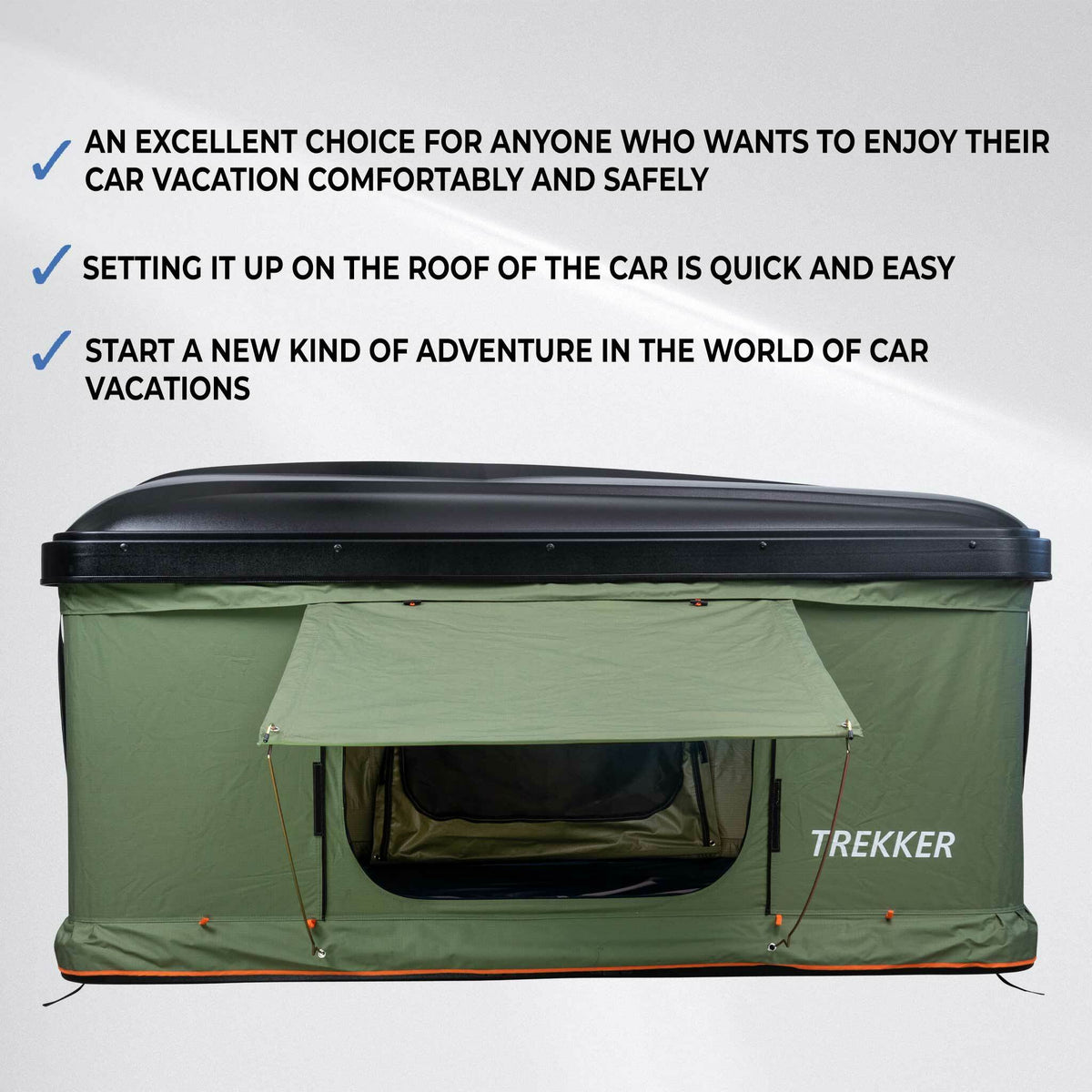 
              Trekker Daktent Hut M, groen