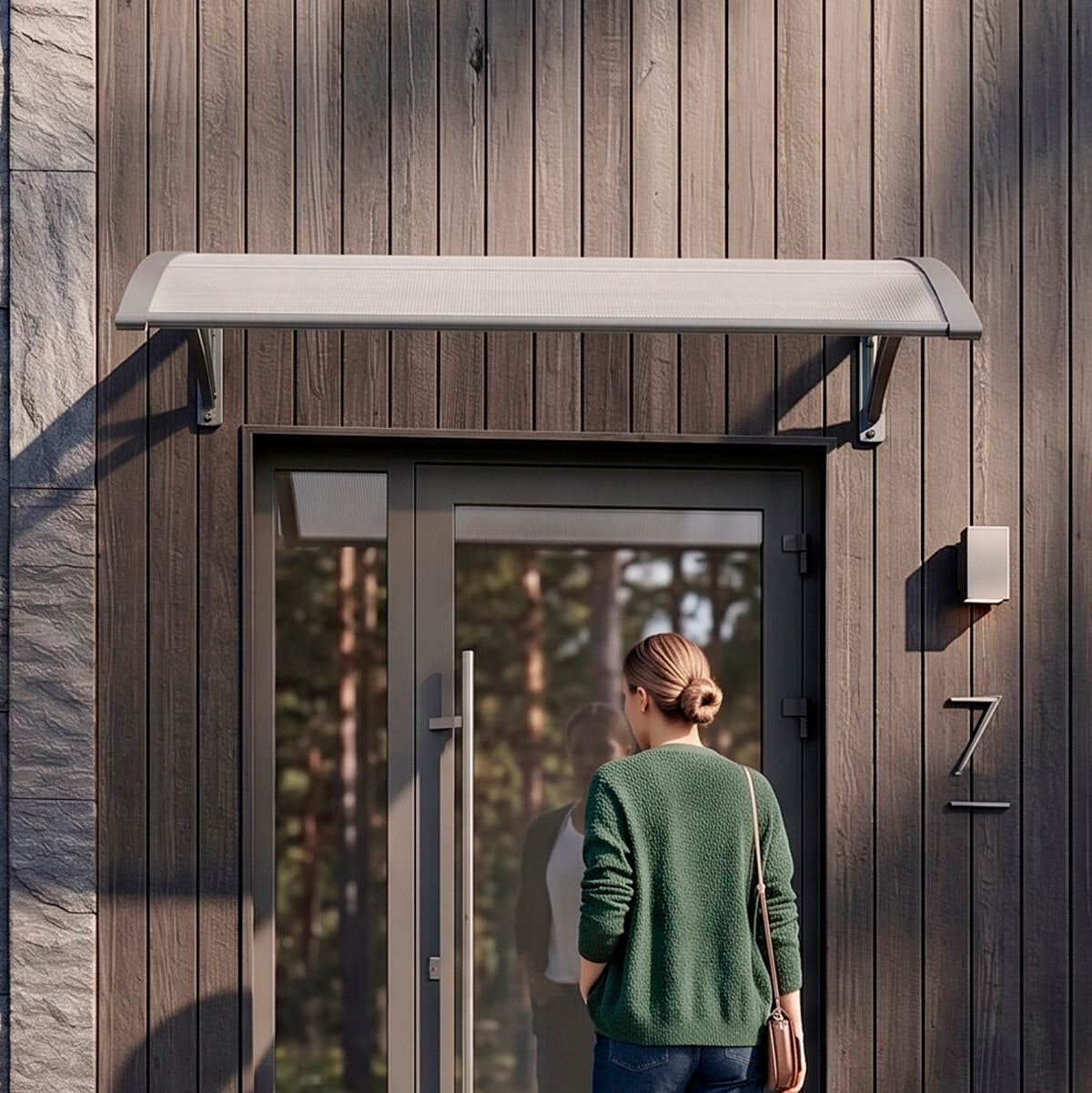 
              Fornorth Door Awning Elegant 80x120cm