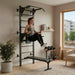 React Sprossenwand/Fitness Tower Metallic Black