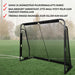 Prosport Jalkapallomaali 183x122x60 Premium black