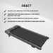 React Tapis de marche sous bureau 700 avec fonction de vibration