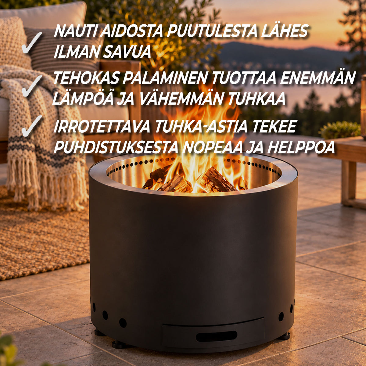 
              Limousin Ulkotulisija Smokeless