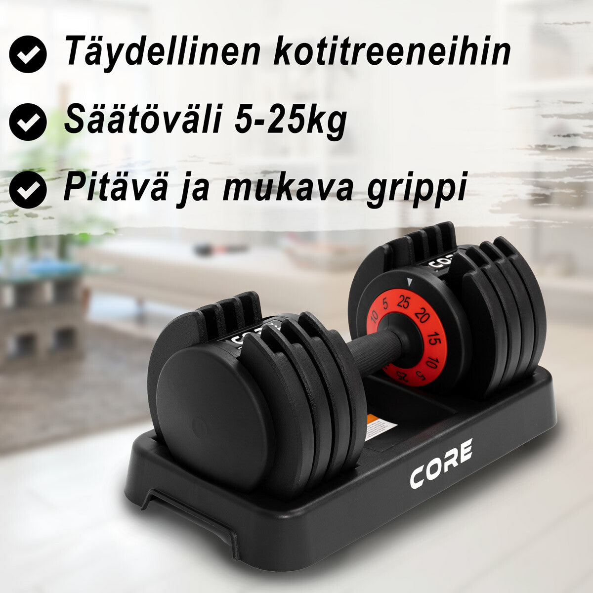 
              Core 2x Säädettävä käsipaino, 50kg