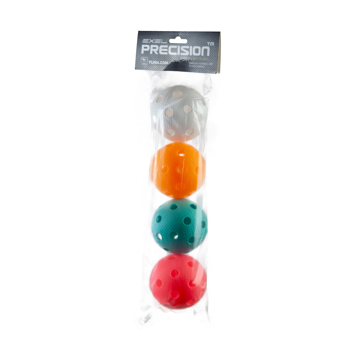 
              Exel Precision F-Liiga Floorballbal, 4-pack