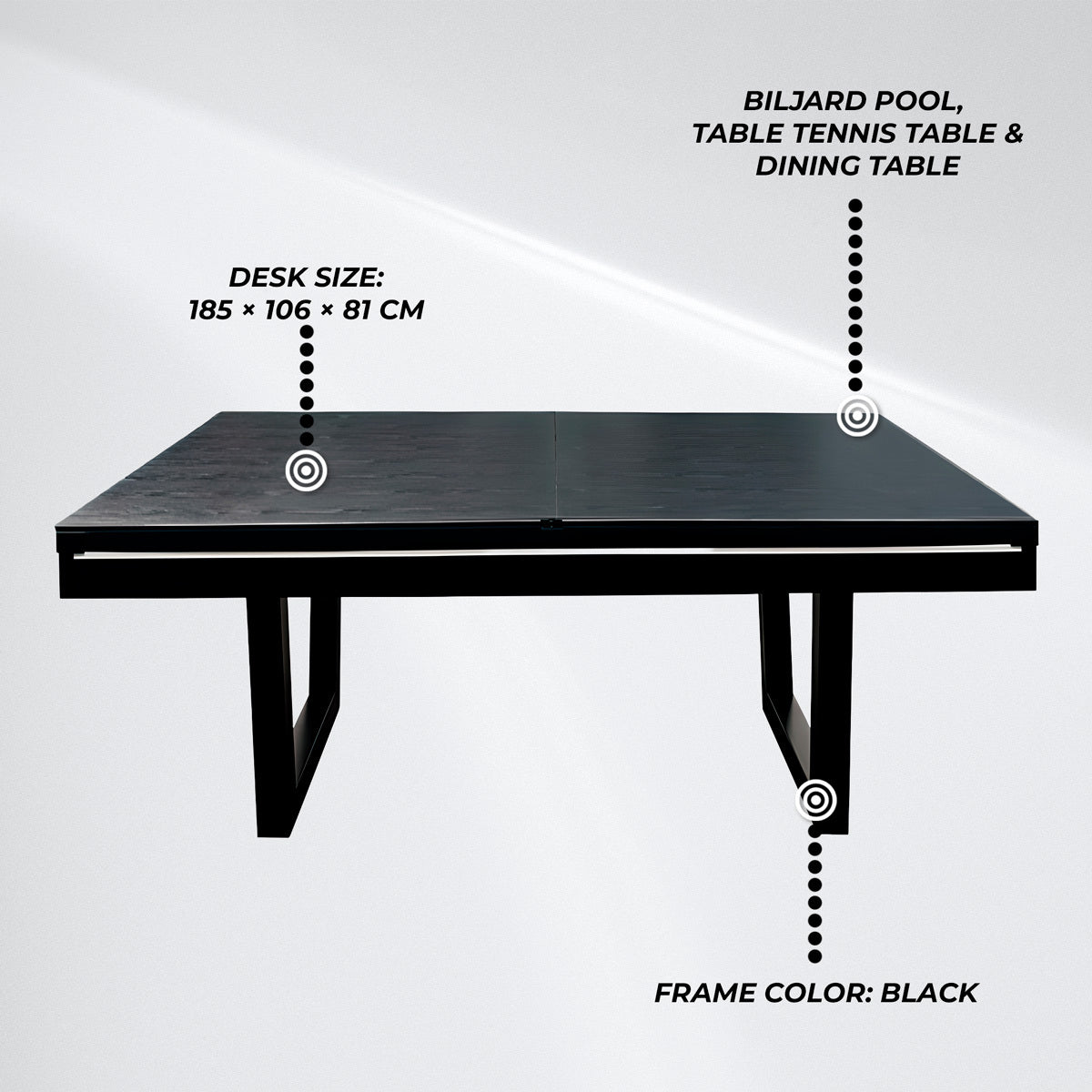
              Nordcore Tavolo da Biliardo 3-in-1 6&#39;