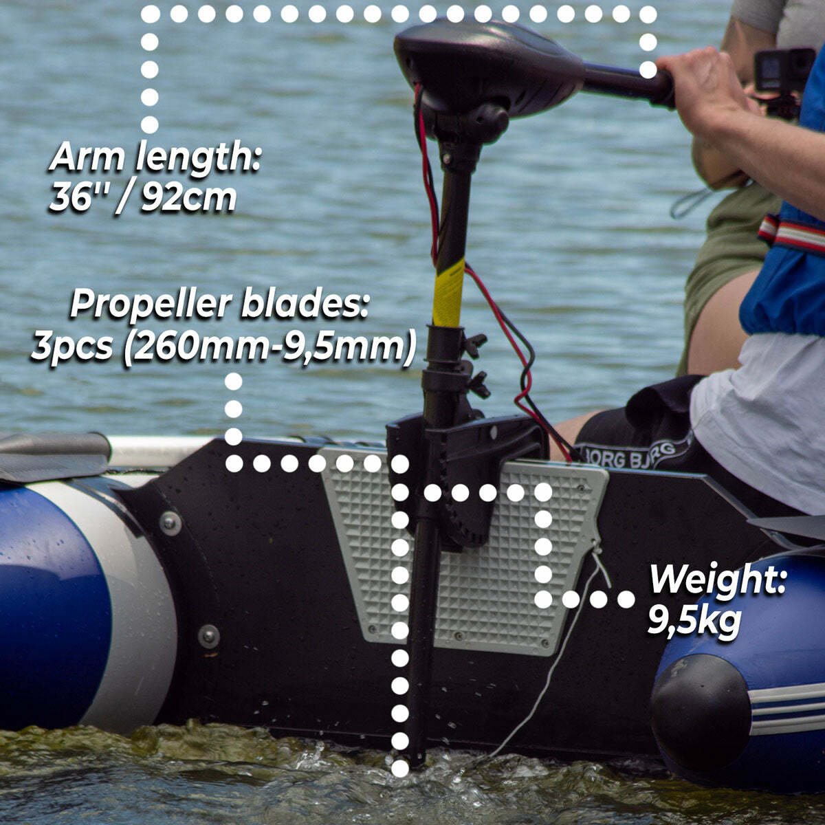 
              Moteur bateau electrique Deep Sea Cruise 86lbs