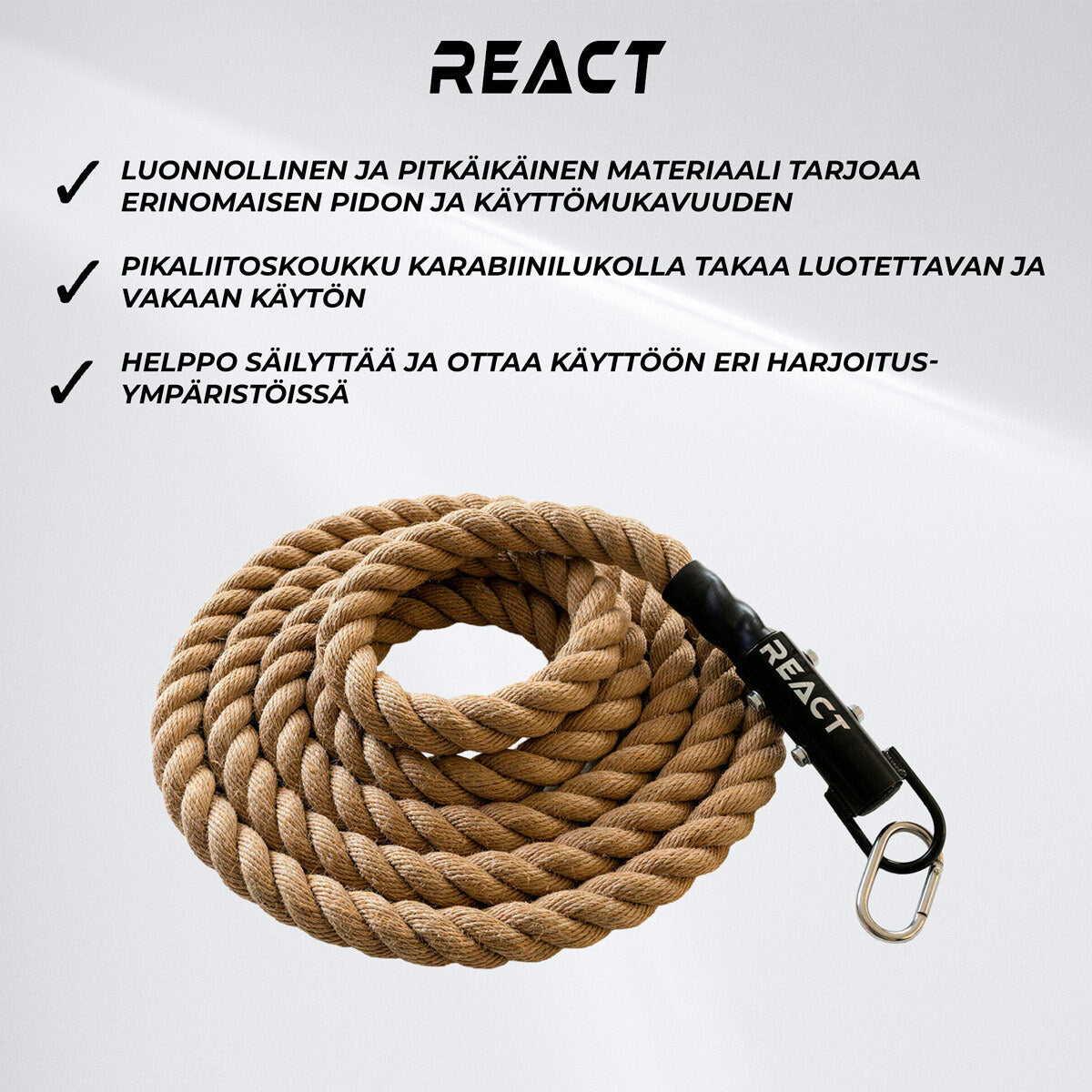 
              React Kiipeilyköysi 3.8x457 cm