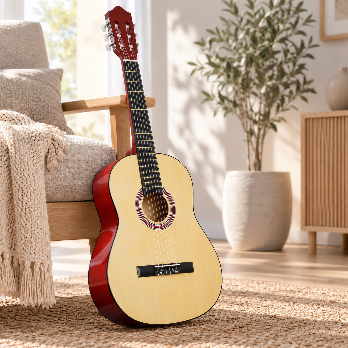 
              Lykke akoestische gitaar Classic, maat 3/4, 36"