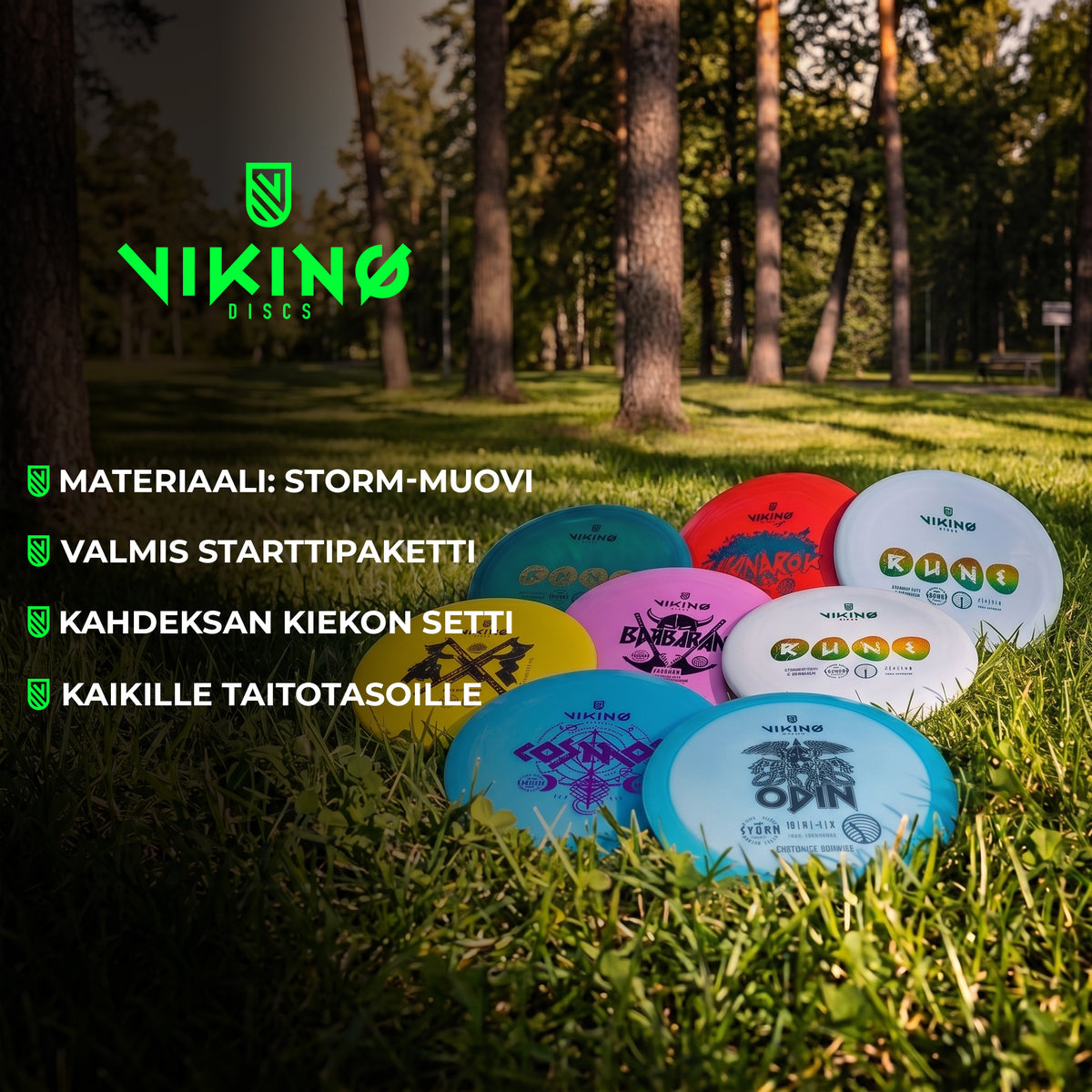 
              Viking Discs Starter Set, 8 kiekon setti