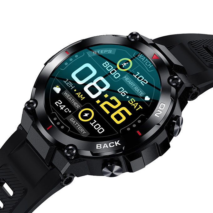 
              Kuura Smart Watch Sport S5 GPS V3, Black