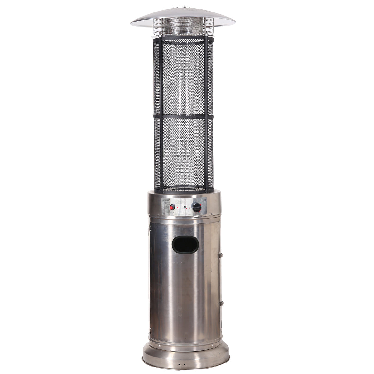 
              Fornorth Chauffage d'extérieur Round Tube 11kW alimenté au gaz, acier inoxydable
