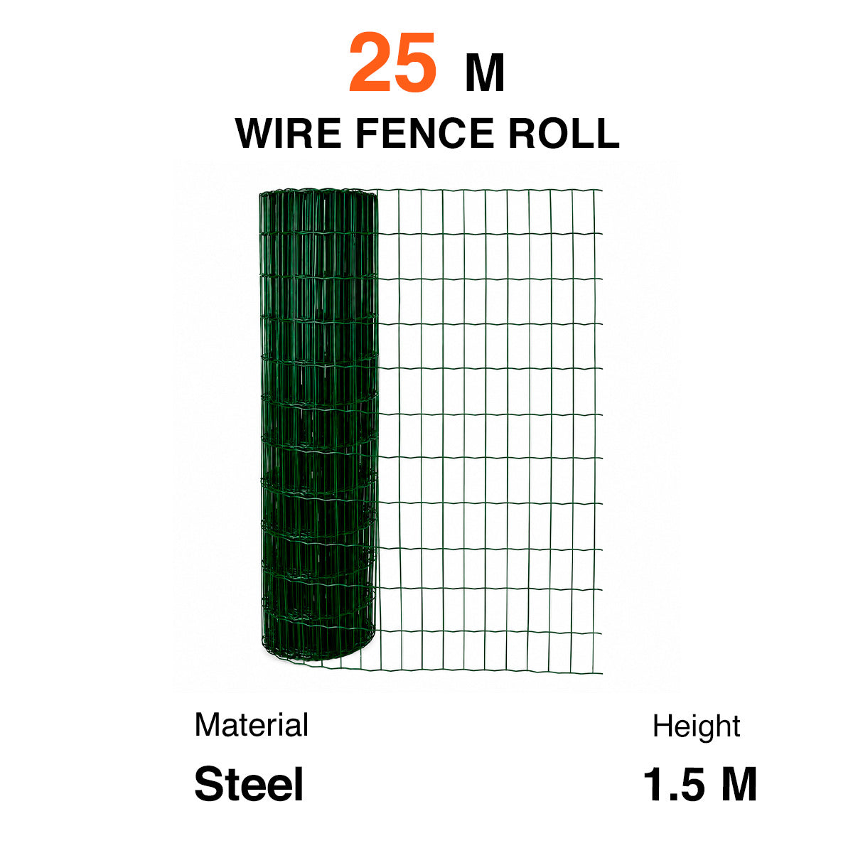 
              Fornorth Rete metallica 150cm (25m), verde
