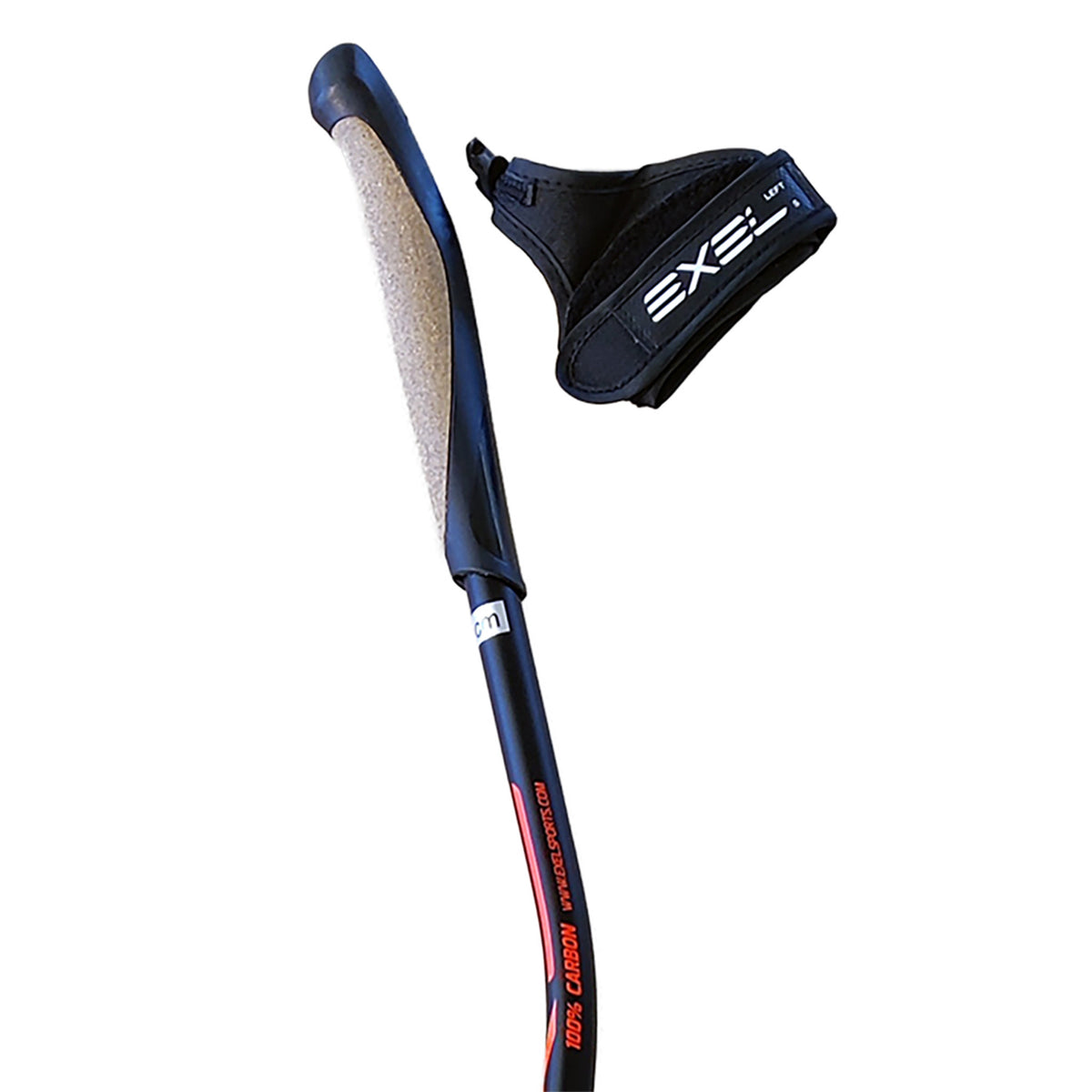 
              Exel Nordic Pro Curve Oeb Qr Nordic Walking-stok, Zwart/Rood