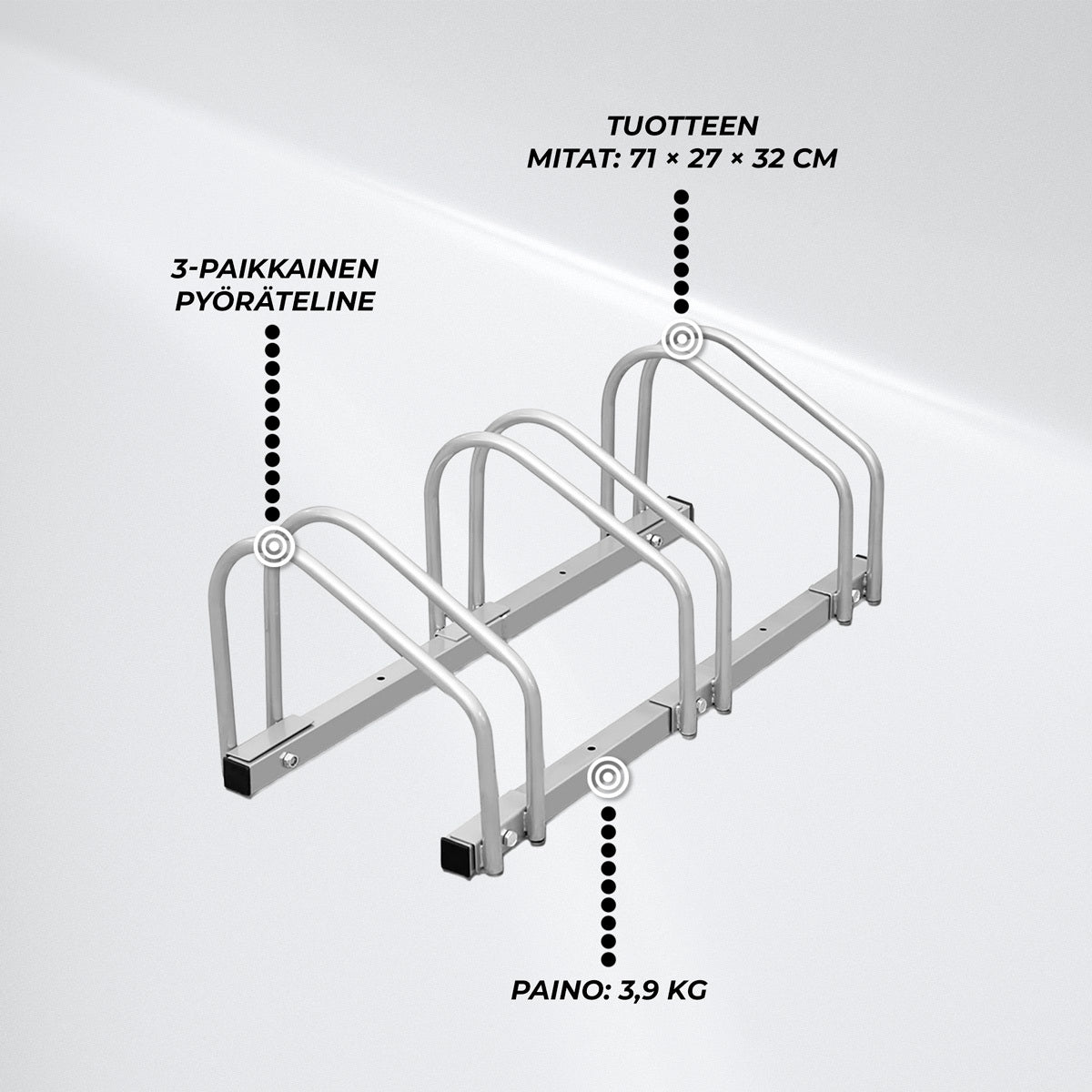 
              Fornorth Pyöräteline, 3-paikkainen