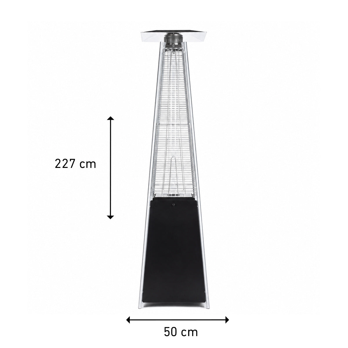 
              Fornorth Terrasverwarmer Pyramid 13kW Gasvermogen, zwart