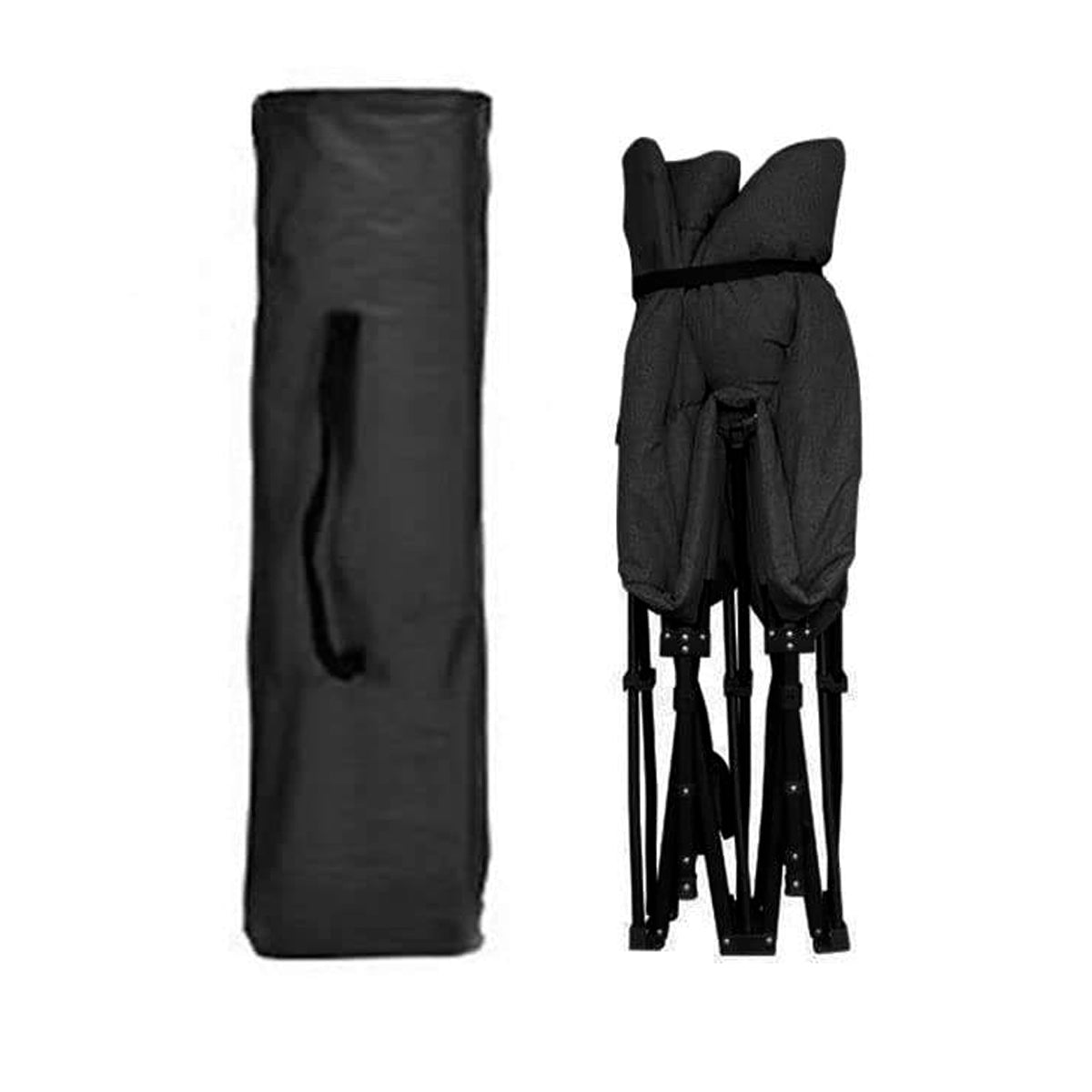 
              Nordcore Camping Cot Premium, Black-210x80x40cm - max 280kg