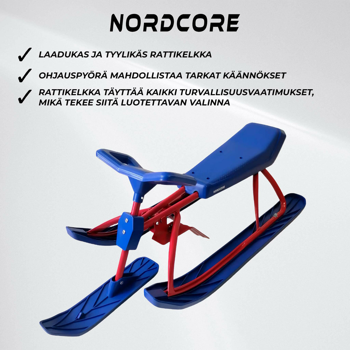 
              Nordcore Rattikelkka Sininen