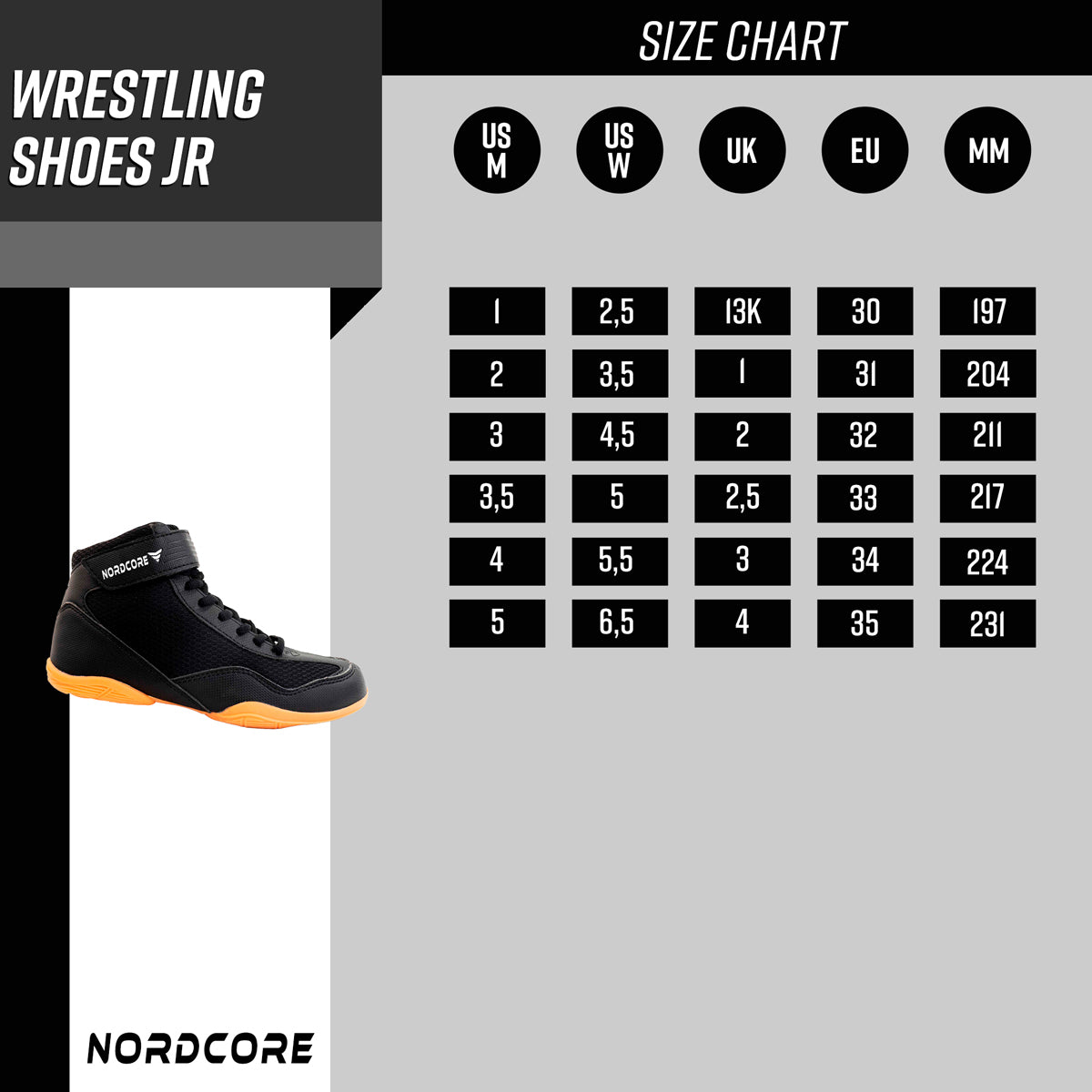
              Nordcore Zapatillas de lucha Core para niños