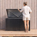 Fornorth Udendørs Opbevaringsboks 131x78x73cm 610L, Sort