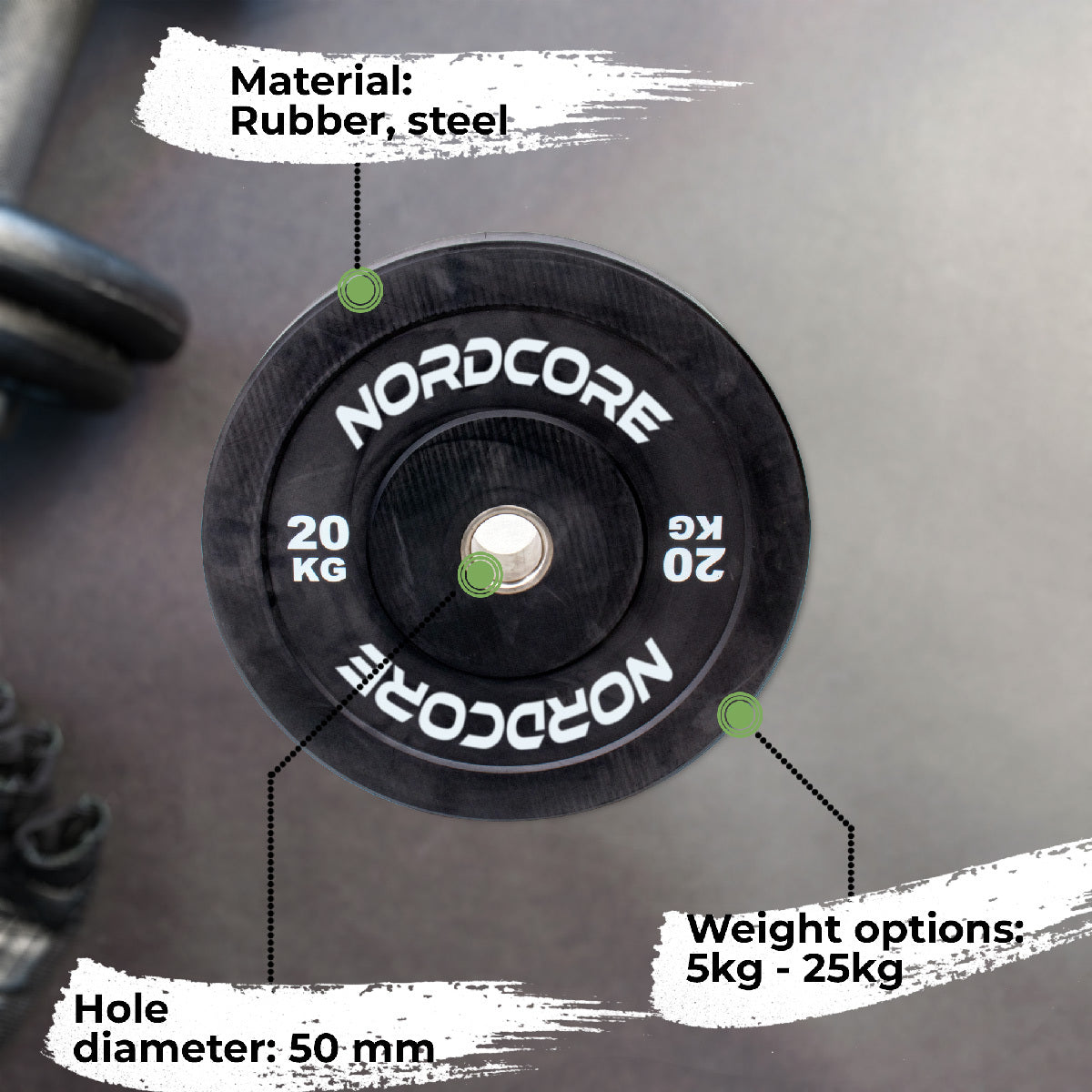 
              Nordcore Weight Plate Bumper Core