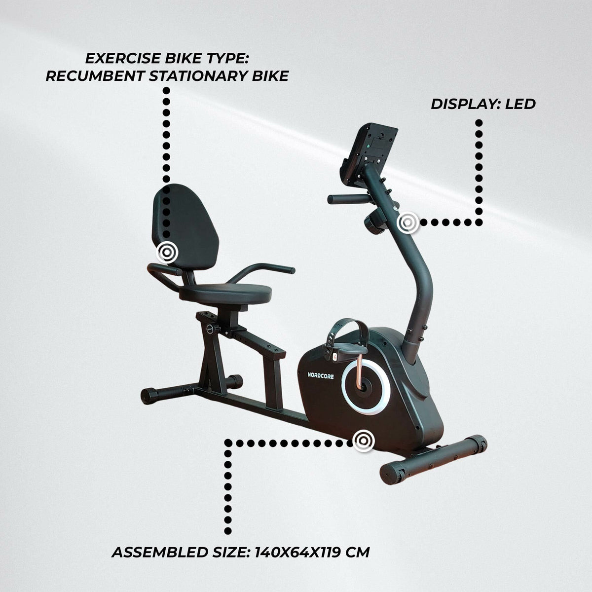 
              Nordcore Recumbent Bike 500
