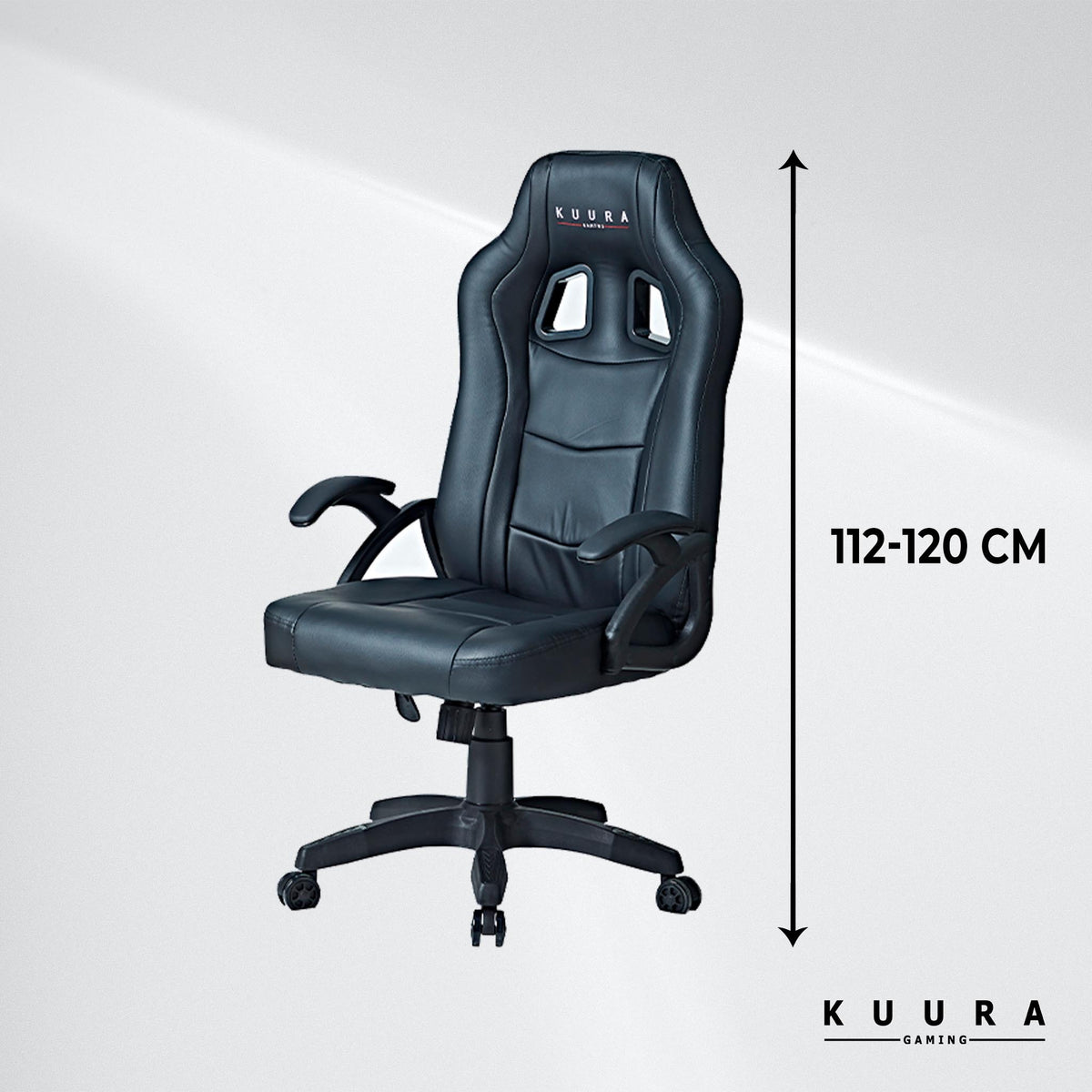
              Kuura Gaming pelituoli Gamer, musta