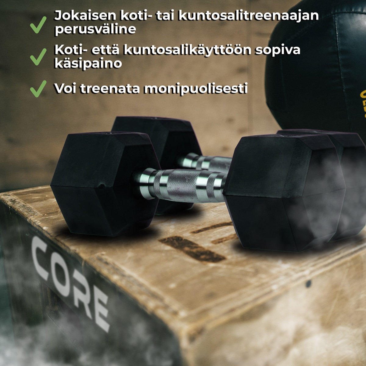 Core Hex Käsipainot 2-50kg (pari)